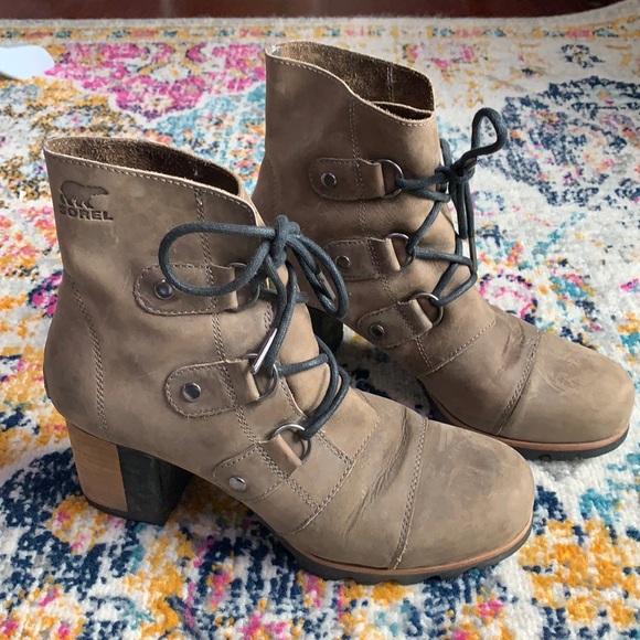Sorel Shoes - Sorel Addington lace heel boots